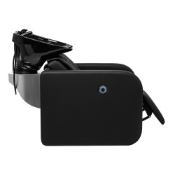 Gabbiano Myjnia fryzjerska Sylvia z elektrycznym podnóżkiem i masażem czarna