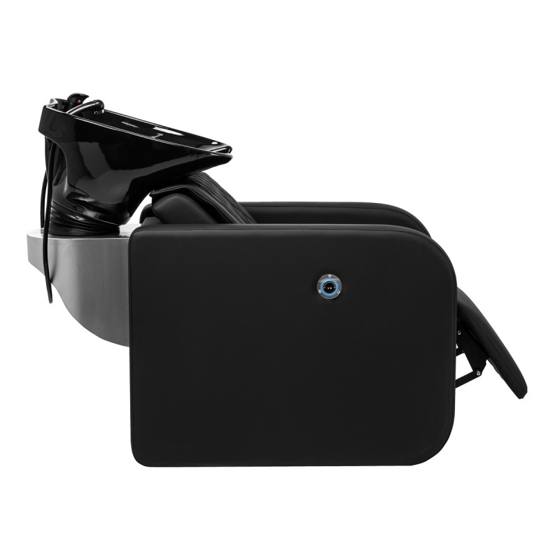 Czarna myjnia fryzjerska z masażem