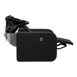 Gabbiano Myjnia fryzjerska Sylvia z elektrycznym podnóżkiem i masażem czarna