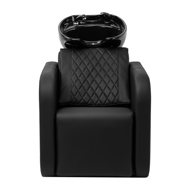 Czarna myjnia Alta z masażem