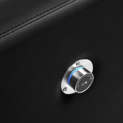 Czarna myjnia fryzjerska z masażem