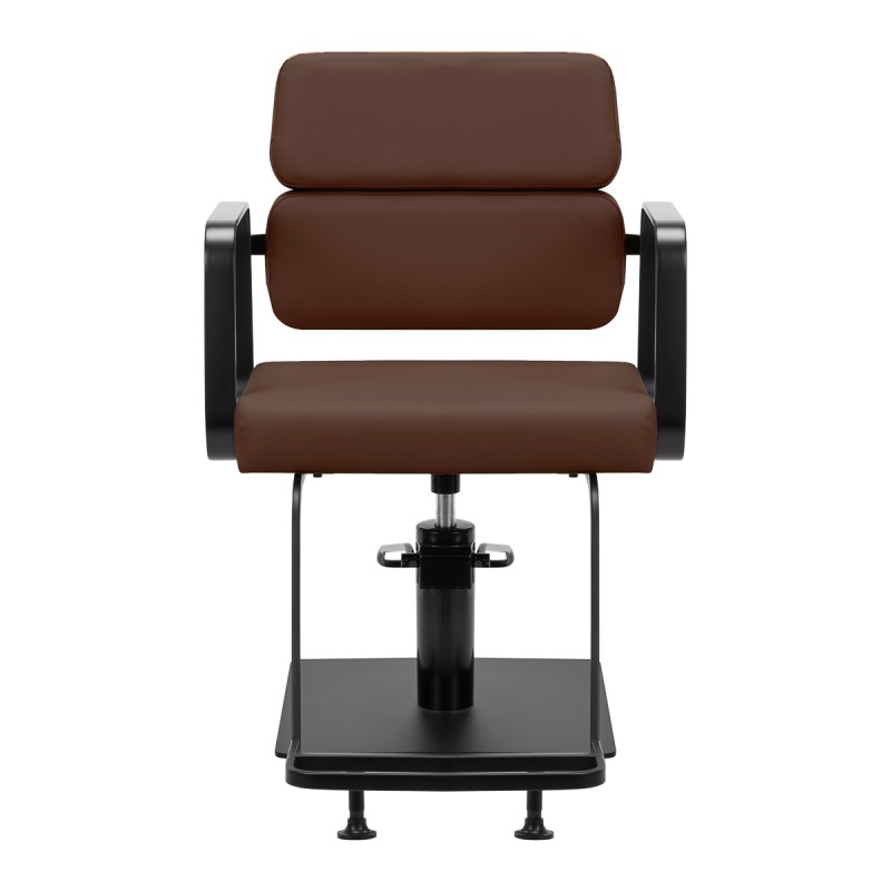 Gabbiano fotel fryzjerski Porto czarno czekoladowy