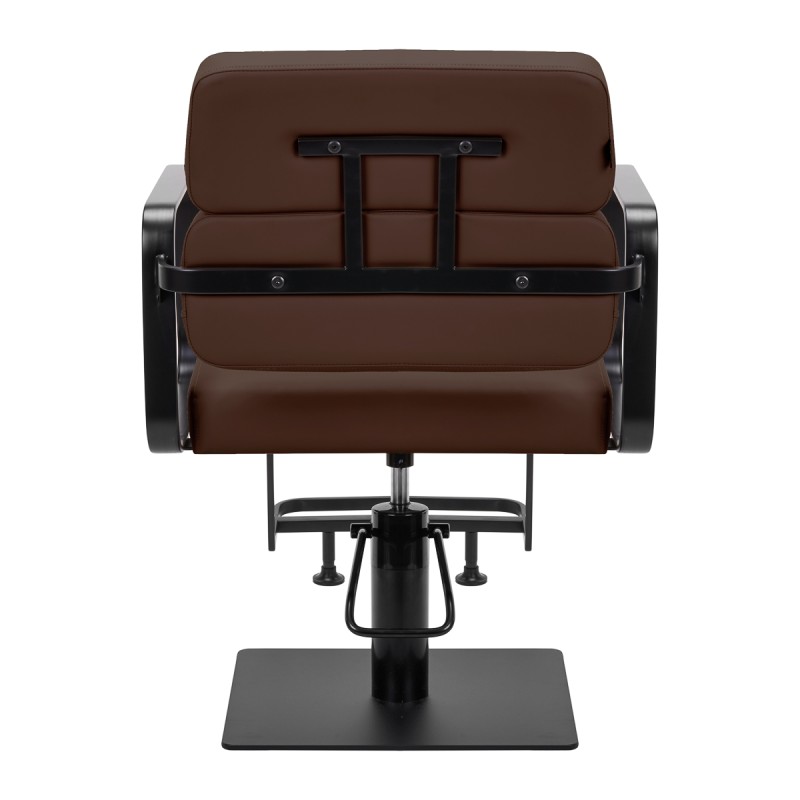 Gabbiano fotel fryzjerski Porto czarno czekoladowy