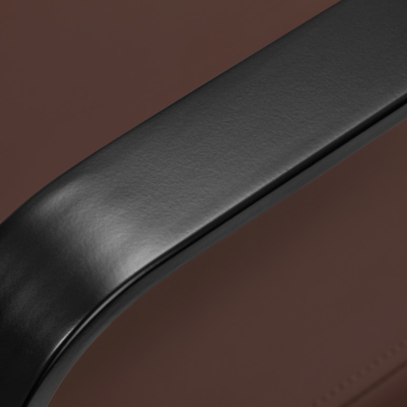 Gabbiano fotel fryzjerski Porto czarno czekoladowy