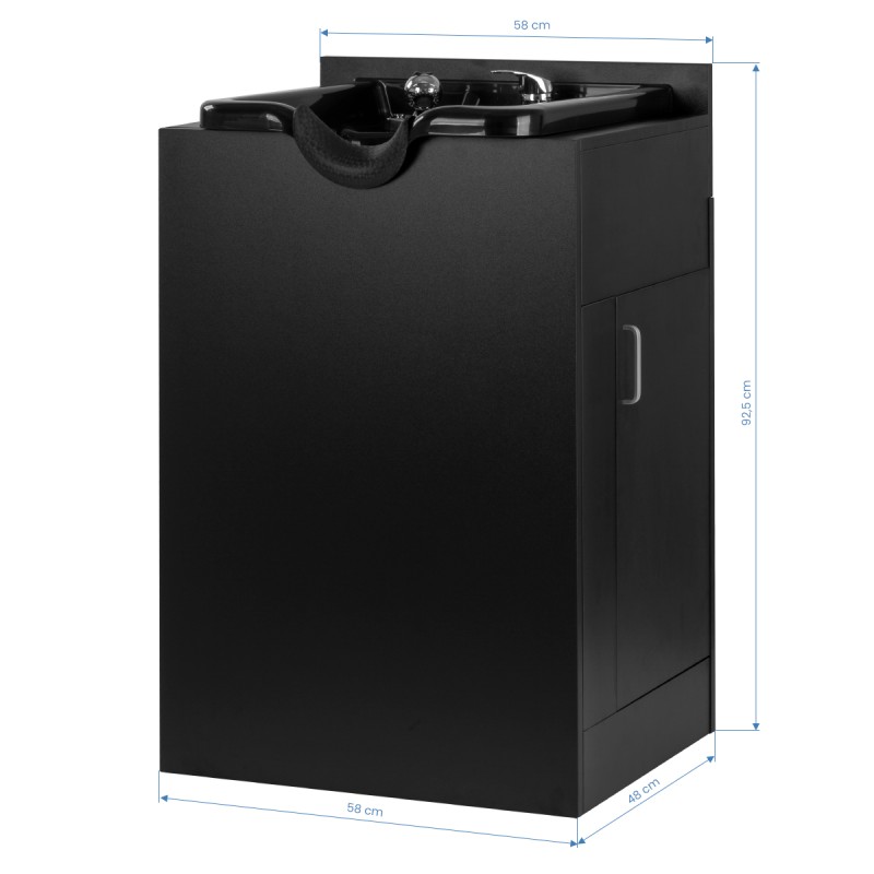 Gabbiano barberska stacja do mycia 5023 czarna