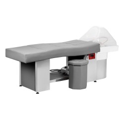 Gray reclining shampoo wash station