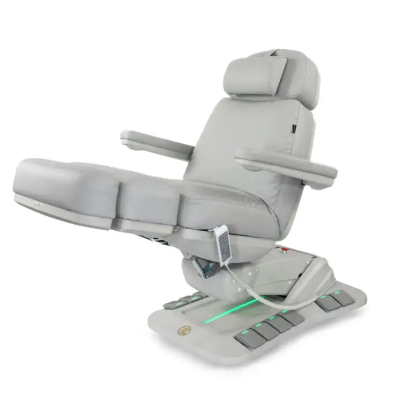 Fotel kosmetyczny NIKO F obrotowy z podgrzewaniem - Jasnoszary -Strona główna- 