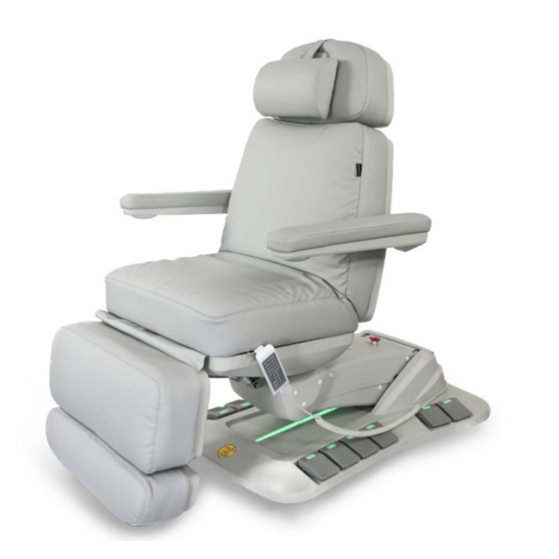 Fotel kosmetyczny NIKO F obrotowy z podgrzewaniem - Jasnoszary -Strona główna- 