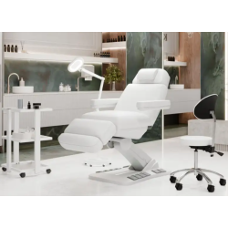 Fotel kosmetyczny NIKO F obrotowy z podgrzewaniem - Biały -Strona główna- 