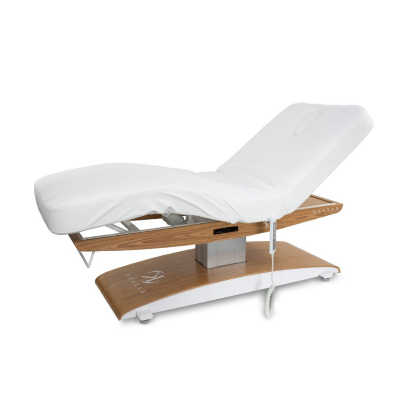 Łóżko kosmetyczne LUNA T PLUS z podgrzewaniem vibesound - Biały -Strona główna- 