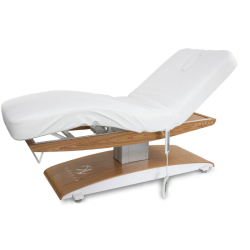 Łóżko kosmetyczne LUNA T PLUS z podgrzewaniem - Biały -Strona główna- 