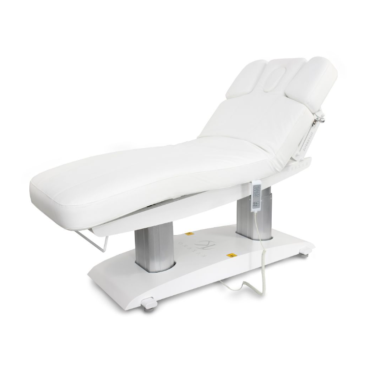 Łóżko kosmetyczne LUNA H PLUS PURE z podgrzewaniem - Biały -Strona główna- 