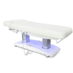 Łóżko kosmetyczne LUNA H PLUS PURE z podgrzewaniem - Biały -Strona główna- 