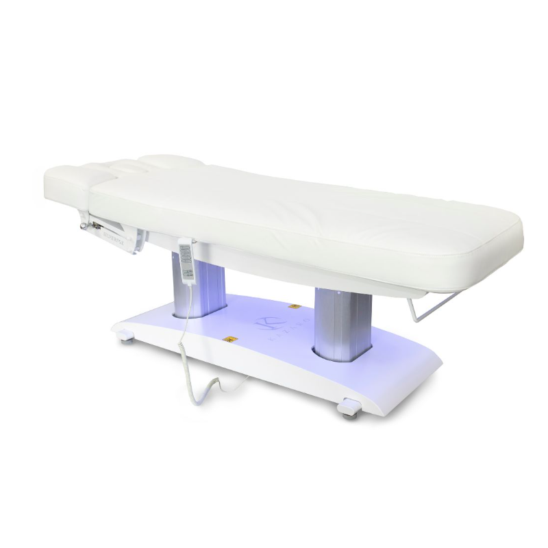 Łóżko kosmetyczne LUNA H PLUS PURE z podgrzewaniem - Biały -Strona główna- 