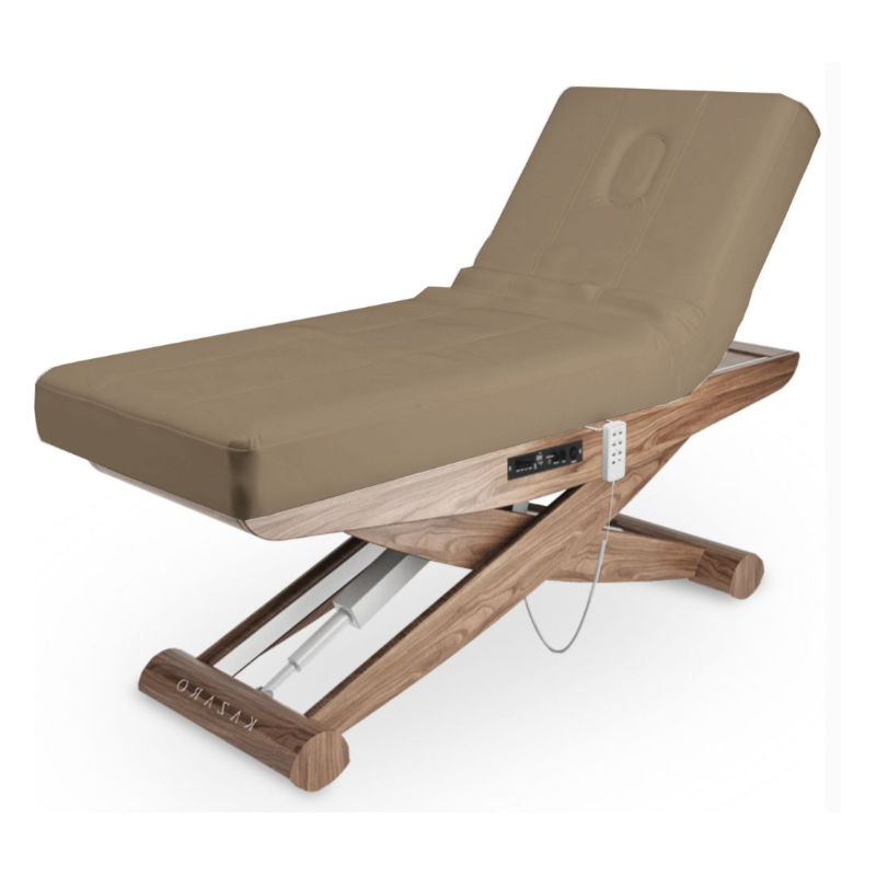 Łóżko zabiegowe LUNA X PLUS VibeSound z podgrzewaniem - Valencia Taupe -Łóżka kosmetyczne- 