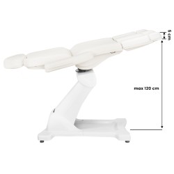 Biały elektryczny fotel do terapii pedicure