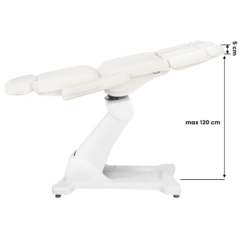 Biały elektryczny fotel do terapii pedicure