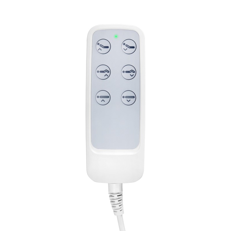 Fotel kosmetyczny elektryczny SILLON Lux 273b 3 silniki biały