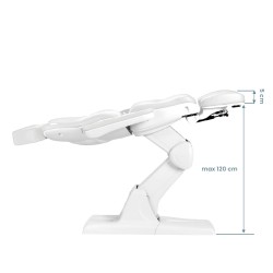 Biały elektryczny fotel do pedicure Zaffiro 870S