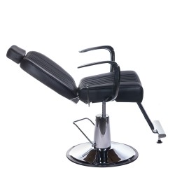 Fotel Barberski Bjorn Bh-3318 Czarny Matowy