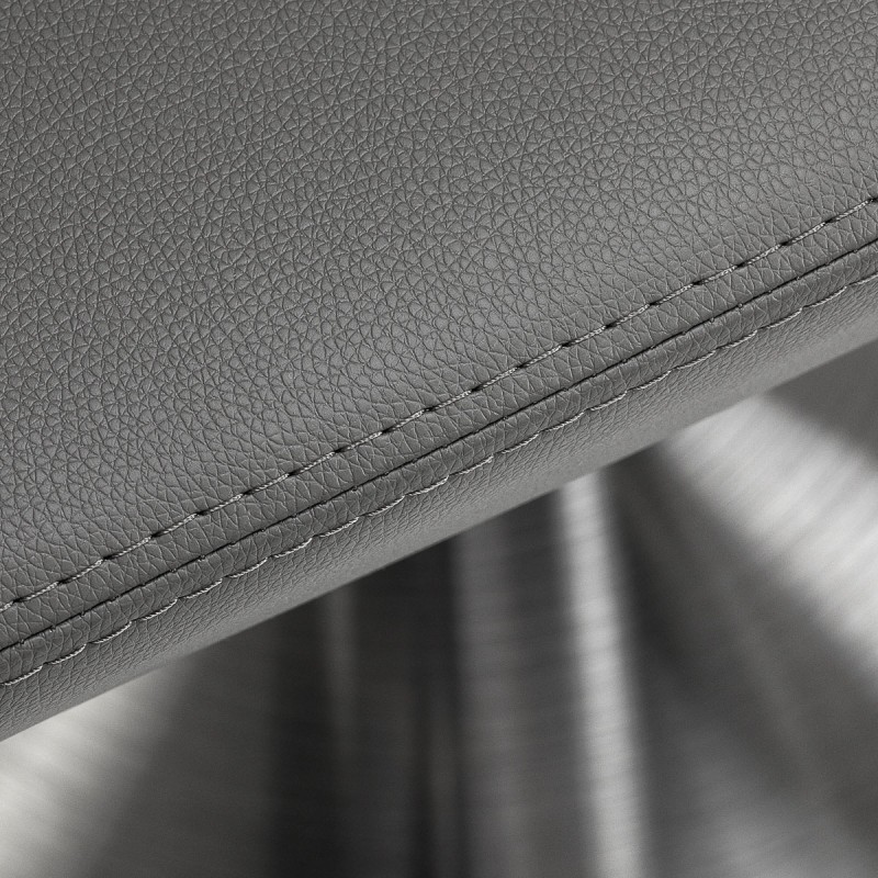 Gabbiano fotel fryzjerski Sewilla Szary podstawa INOX