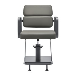 Gray upholstered salon chair Havana