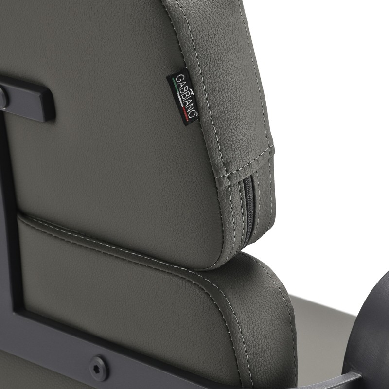 Szary fotel fryzjerski Studio Line