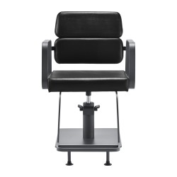 Gabbiano fotel fryzjerski Porto szaro Czarny