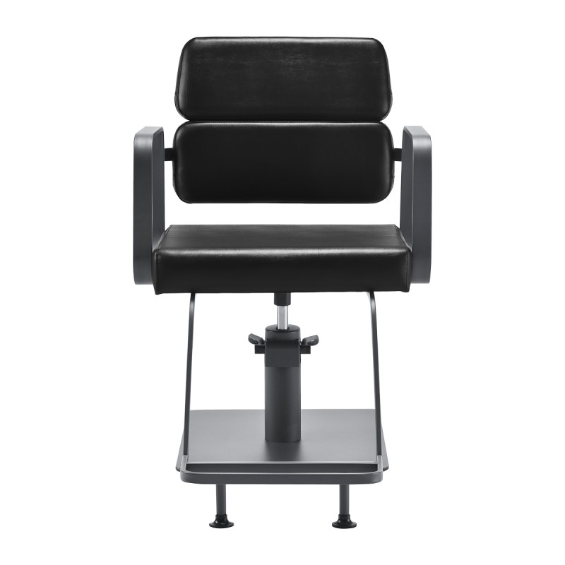 Szaro-czarny fotel fryzjerski Havana