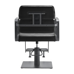 Gray-black salon styling chair
