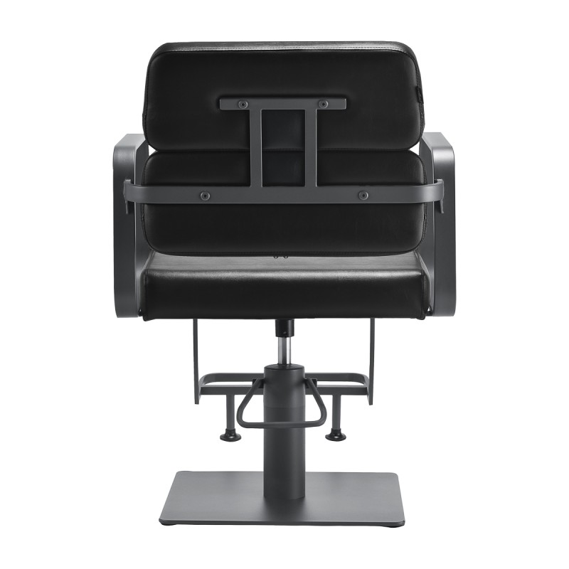 Gray-black salon styling chair