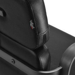 Szaro-czarny fotel fryzjerski Havana