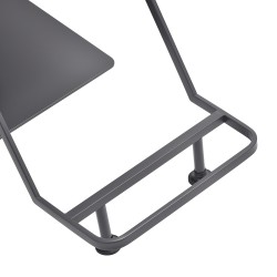 Szaro-czarny fotel fryzjerski Studio Line