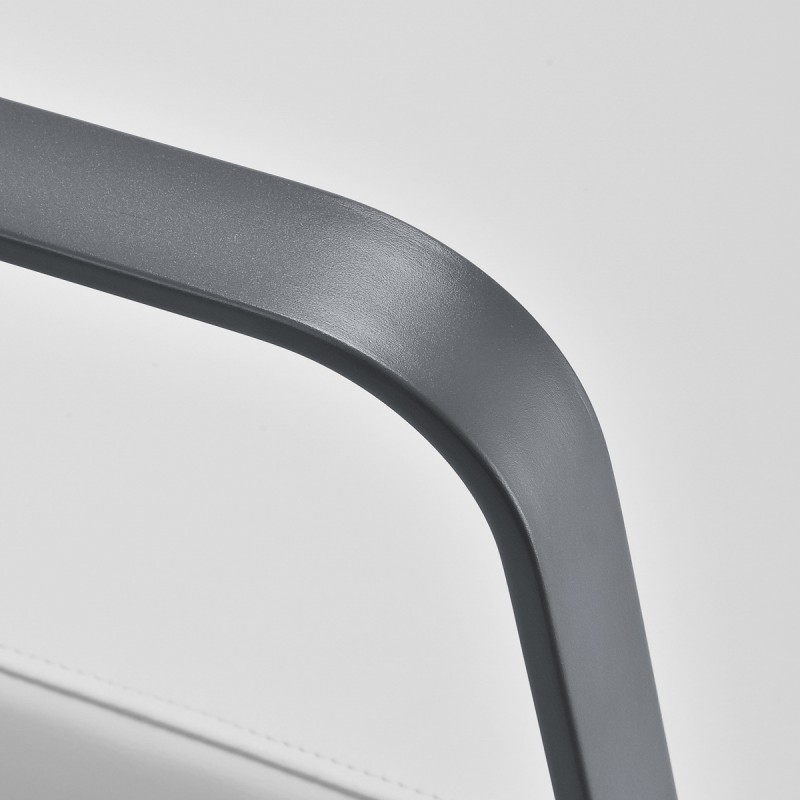 Gabbiano fotel fryzjerski Porto szaro Biały