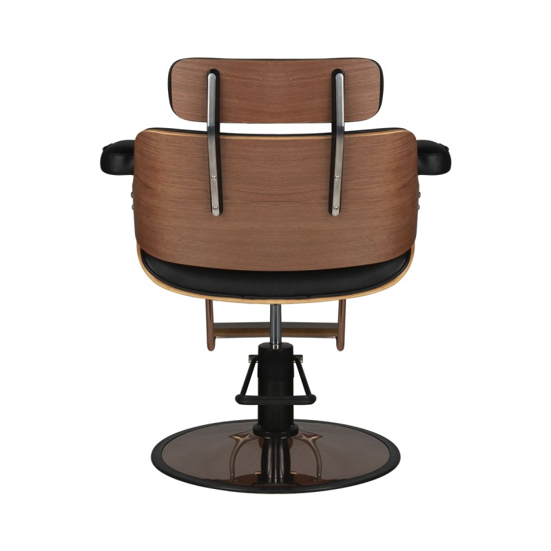 Gabbiano fotel fryzjerski Florencja orzech czarny