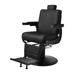 Czarny fotel barberski Genua