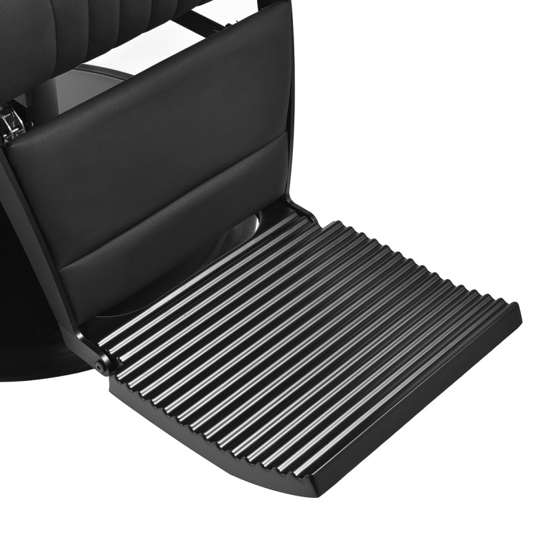 Czarny fotel barberski Genua