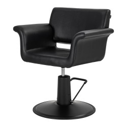 Gabbiano fotel fryzjerski Lucca Czarny czarna podstawa