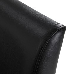 Gabbiano fotel fryzjerski Lucca Czarny czarna podstawa