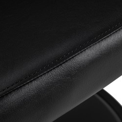 Gabbiano fotel fryzjerski Lucca Czarny czarna podstawa