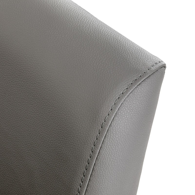 Gabbiano fotel fryzjerski Lucca Szary czarna podstawa