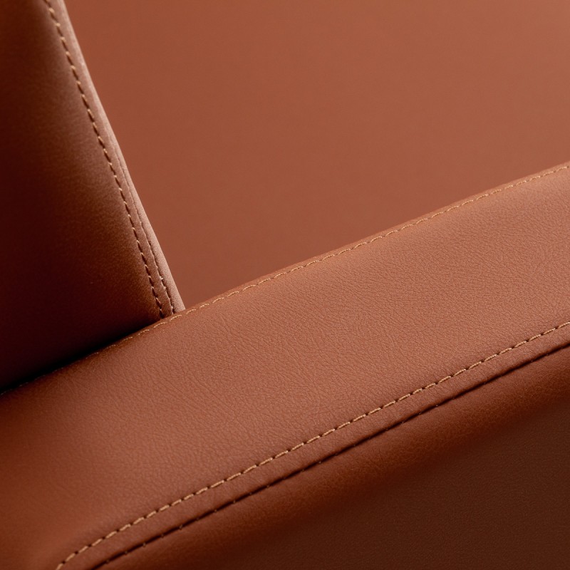 Gabbiano fotel fryzjerski Elda Brązowy czarna podstawa