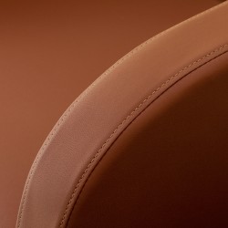 Gabbiano fotel fryzjerski Elda Brązowy czarna podstawa