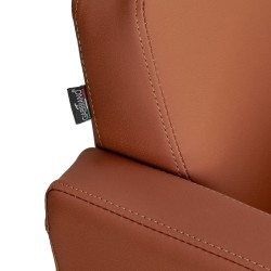 Gabbiano fotel fryzjerski Elda Brązowy czarna podstawa