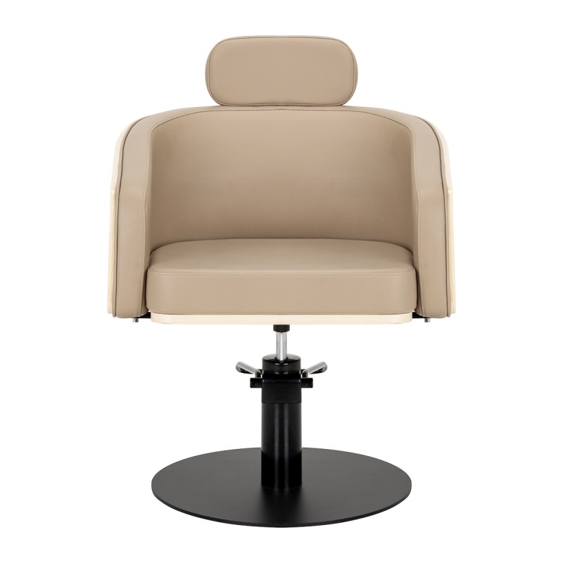 Gabbiano fotel fryzjerski Wratislavia beżowy czarna podstawa