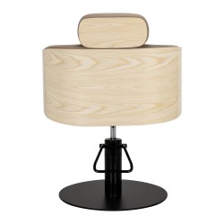 Gabbiano fotel fryzjerski Wratislavia beżowy czarna podstawa