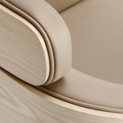 Gabbiano fotel fryzjerski Wratislavia beżowy czarna podstawa