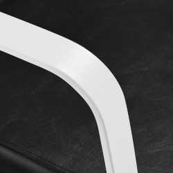 Gabbiano fotel fryzjerski Porto biało Czarny