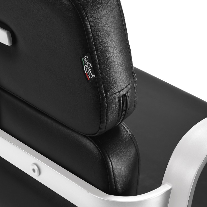 Biało-czarny fotel fryzjerski Studio Line