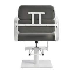 White gray salon hairdressing chair